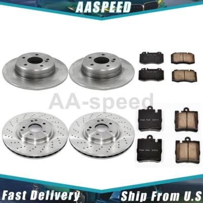 Pastillas de freno y rotores delanteros traseros izquierdo derecho mercedes-benz slk350 2006 2005 Foto 1 de 4