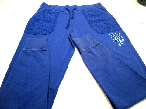 NEW "TOUCH" MLB NEW YORK METS WOMENS JOGGERS PANTS BLUE VINTAGE LOOK MEDIUM Cover