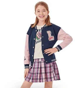 Member's Mark Girl's 3 Piece Complete Outfit Jacket Set XS(4/5) Pink Navy White - Picture 1 of 5