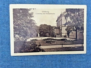 Göteborg, Lorensberg, Svezia; Statua di Bellman cartolina d'epoca - Foto 1 di 2