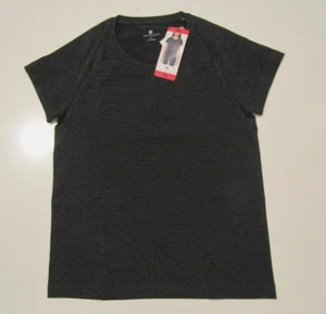 TUFF ATHLETICS Womens S/S Shirt Charcoal Melange Sz Medium Womens NWT - Picture 1 of 3