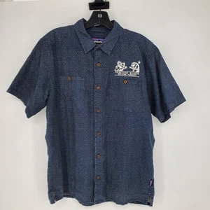 Patagonia Firestone Walker Brewing Shirt Herren Medium Blue Geometric Print - Bild 1 von 13