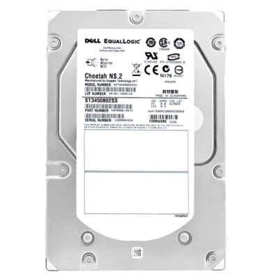 Hard Drive Dell EqualLogic ST3450802SS 450GB 15 000Rpm SAS 3.5" Inch 07H33W - Image 1 of 4