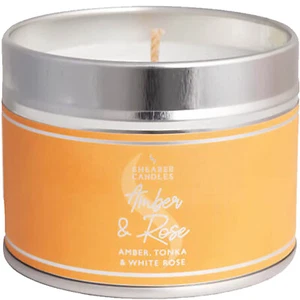 SHEARER CANDLES Amber and Rose Fragrance Long Lasting Small Tin Scented Candle - Picture 1 of 3