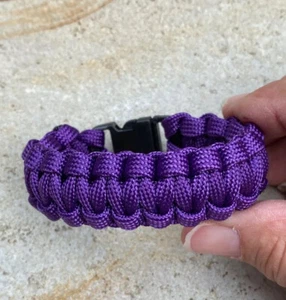 550 Paracord Bracelet (U--Pick--Color/Size) HANDMADE in USA - Picture 1 of 10