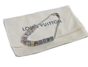 Authentic LOUIS VUITTON Brass LV Play It Bracelet Dice Metallic #1464 - Picture 1 of 8