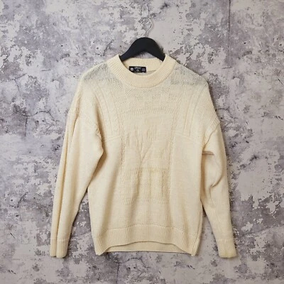 Vintage St. Michael Scotland Jumper WomenS Medium 10 Ivory Wool Knitted A - Image 1 of 4