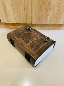 630 Page Tree of Life Extra Large Leather Handmade Journal Unlined Notebook Gift - Picture 1 of 4