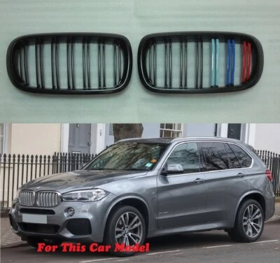 Front Grille Matte Black M Style ///M Color For '2014-'2016 BMW F15 X5 F85 X5M Foto 1 de 2