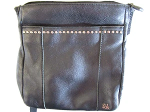 The Sak Black Pebbled Leather Convertible Top Handle Shoulder Backpack Handbag - Picture 1 of 13