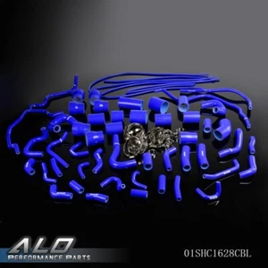 Blue Silicone Radiator Hose Kit Fit For 1990-1999 Nissan 300ZX VG30DETT Z32 - Picture 1 of 12