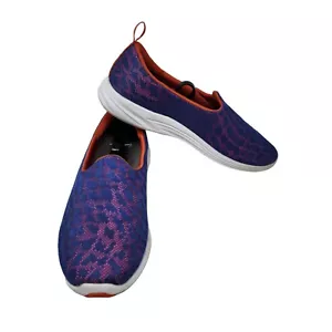 Vionic Women's 331 Hydra Blue Pink Orange Slip On Comfort Shoes - Size 11 W Wide - Picture 1 of 11