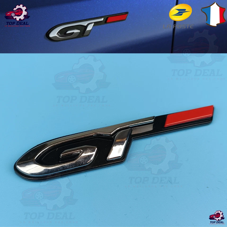 Logo Embleme GT Peugeot Gt 208 308 508 2008 3008 5008 Coffre Aile
