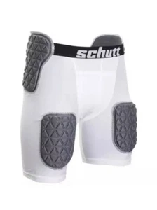 NWT - Schutt 8457430201 Adult XL - WH/GY Protech Tri All-N-One Football Girdle - Picture 1 of 12