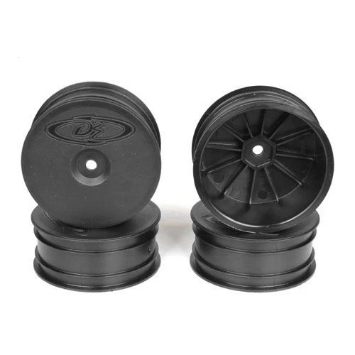 DE Racing Speedline Buggy Wheels, Black, Front, for Losi 22-4/Tekno EB410 (4pcs) - Image 1 of 1