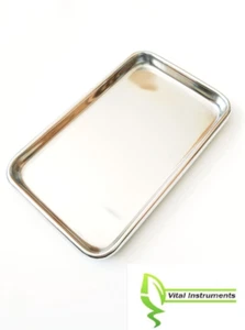 Small Instrument Tray Stainless Steel Tattoo/Piercing Medical Dental 10"x6" - Picture 1 of 1
