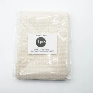 Art Monks Cloth Embroidery Accessory Cross Stitch Fabric Beige 1bag Needlework - Picture 1 of 15
