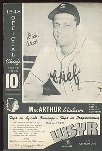 1948 AAA Baseball Scorebook Newark Bears at Syracuse Chiefs EX - Picture 1 of 1