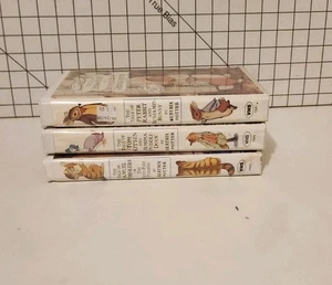 VINTAGE Beatrix Potter "THE WORLD OF PETER RABBIT AND FRIENDS" VHS Set of 3 - Picture 1 of 11