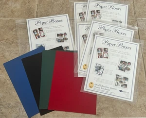 Creative Memories Paper Boxes Photo Mounting NEW 6 Packs Red Green Black Blue ++ - Picture 1 of 1