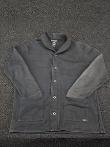 RVCA Sweatshirt normale Passform vorne geknöpft Large schwarz Surf Skate Cardigan - Bild 1 von 13