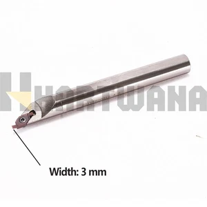 Face Grooving Holder 20mmX20mm Face Turning Indexable Carbide Inserts 3mm 10P - Picture 1 of 9