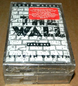 ROGER WATERS THE WALL LIVE IN BERLIN Still Sealed 2 Cassette Tape Hype Sticker - Picture 1 of 5