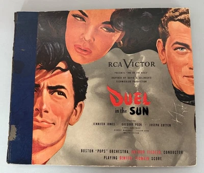 Vintage Duel In The Sun 78 rpm 4 Record Album 1946 Gregory Peck Jennifer Jones - Image 1 of 4
