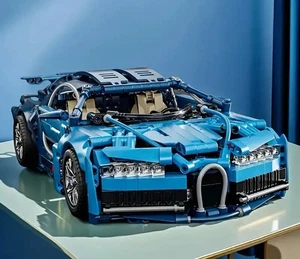 4600 Piece Bugatti Chiron Super Sports Car Building Block Set - Picture 1 of 4