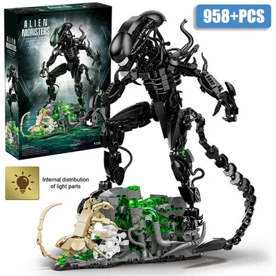 Blocos de construção monstro alienígena MOC 958 peças – Kit de modelo faça você mesmo para crianças e adultos - Imagem 1 de 4