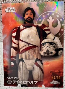 2025 Topps Chrome Star Wars Ezra Bridger Aurebesh Variation 47/99 - Picture 1 of 2