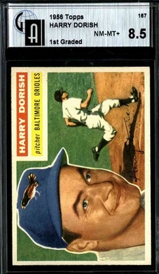 1956 Topps #167 Harry Dorish - GAI 8.5 - Image 1 of 2
