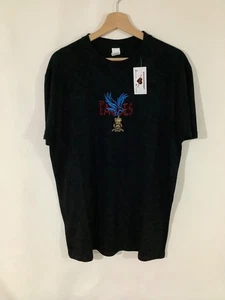 Crystal Palace Fa Cup win themed’ embroidered T-shirt Black - Picture 1 of 13