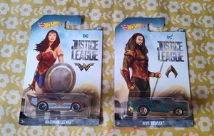 Hot Wheels Justice League Wonder Woman & Aquaman! Maximum Leeway & Blvd. Bruiser - Picture 1 of 4