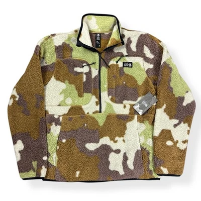 Mountain Hardwear Hicamp Fleece Pullover Half Zip Jacket - Camo Unisex Size S - Image 1 of 4