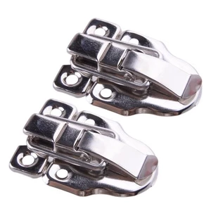 2pc Toggle Clasp Case Clip Suitcase Tool Box Chest Trunk Latch Lock Guitar gf - Picture 1 of 4