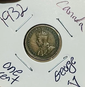 CANADÁ 1932 UN CENTAVO REY GEORGE VI - Imagen 1 de 2