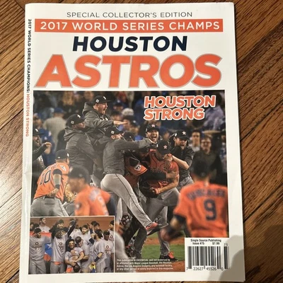 2017 World Series Champs Houston Astros Magazine COLLECTOR'S EDITION STRONG - Image 1 of 3