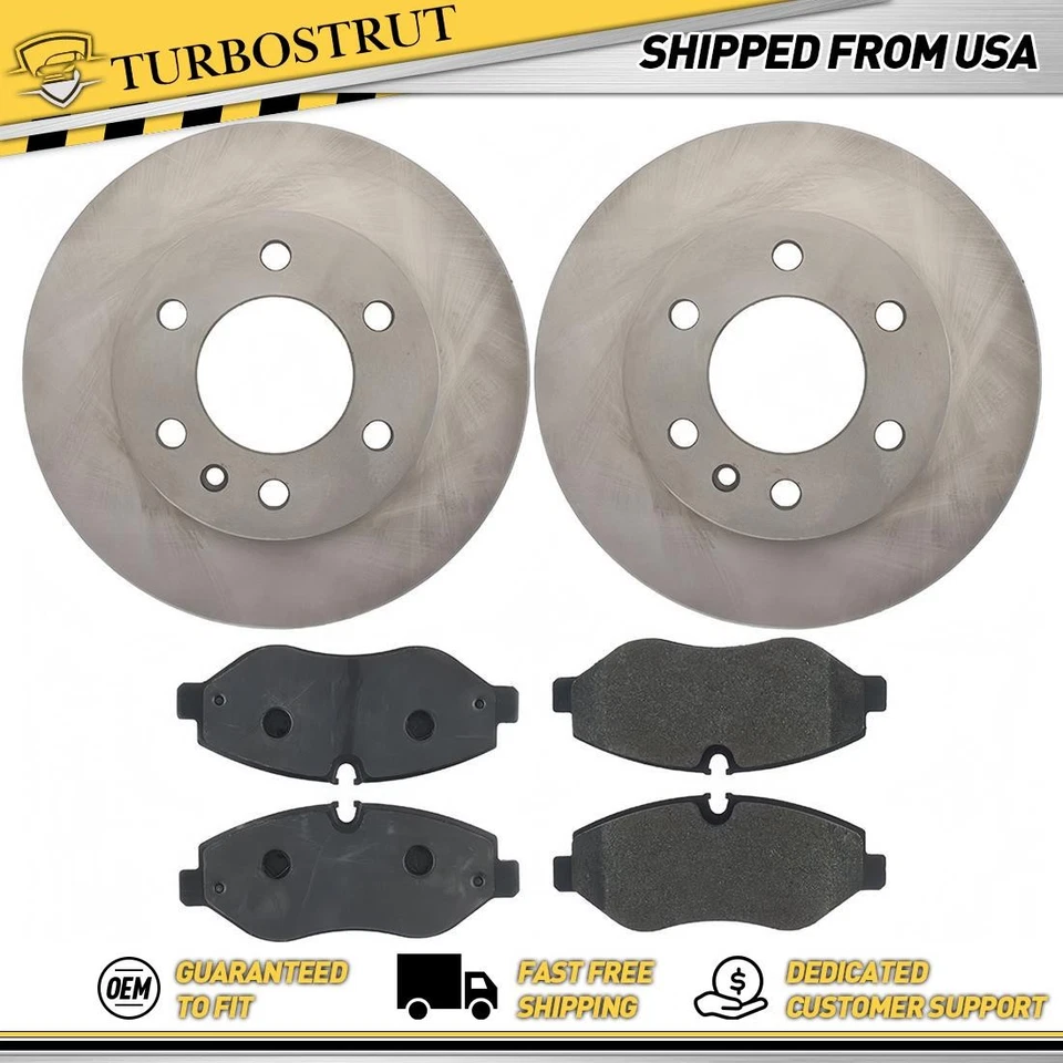 Front OE Brake Rotors Brake Pads Kit for 2007 2008 Dodge Sprinter 2500 3.5L - Image 1 of 1
