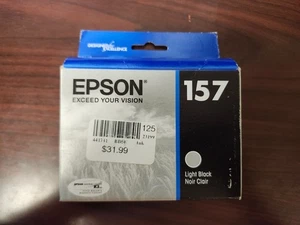 Epson 157 Light Black Ink Cartridge, EXP 03/2024 - Picture 1 of 3