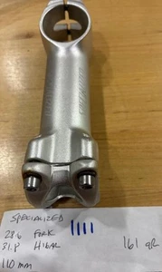 Vástago de aleación sin rosca especializado 110 mm 31,8 dirección 28,6 #1111 NOS - Imagen 1 de 4