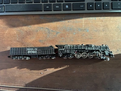 [T-N] Bachmann N Scale Loco Santa Fe 3780 Northern 484 w/ Tender Working No Box - Image 1 of 4