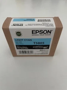 Original Epson T5805 Light Cyan Epson Sylus Pro 3800 3880 - Afbeelding 1 van 3