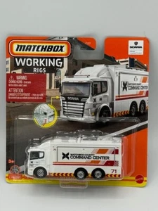 MATCHBOX WORKING RIGS 2025 SCANIA TACTICAL COMMAND CENTER WHITE TRUCK - Picture 1 of 1
