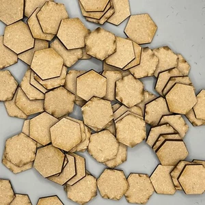 90mm Hexagonal MDF bases, package of 40 for D&D, Warhammer & others - Picture 1 of 1