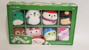 Original Squishmallows 4 pulgadas adorno felpa paquete de 8 surtidos (invierno) NUEVO - Imagen 1 de 2