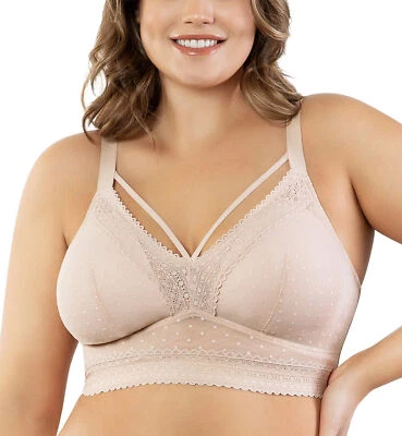 Parfait Women's Mia Dot Wire-Free Padded Mesh Bralette (P6011) - Image 1 of 4
