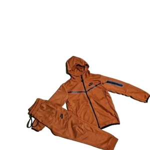Nike Boy's 2- Piece Cotton Sweatsuit Joggers&Zip Up Hoodie Rust Size L (12-14) - Picture 1 of 5