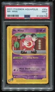 Pokemon Aquapolis Mr Mime Common #95a PSA 9 Mint - Picture 1 of 2