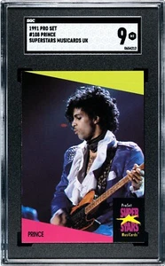 1991 PRO SET SUPERSTARS MUSICARDS UK PRINCE #108 SGC 9, POP 1, NONE HIGHER - Bild 1 von 2